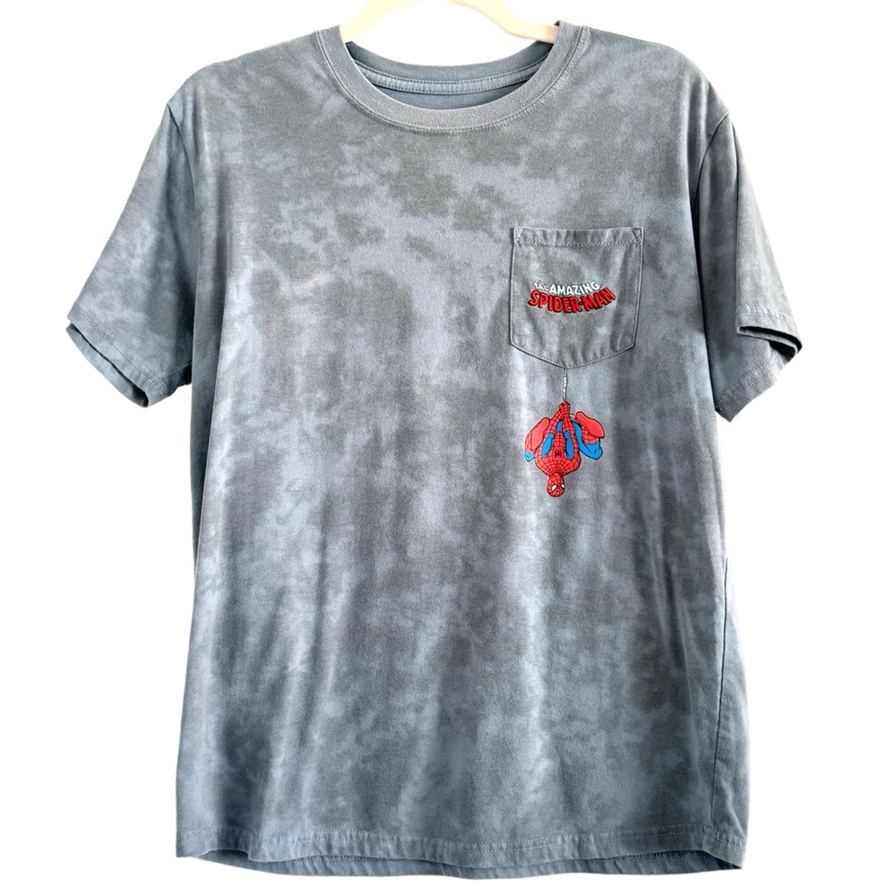 🌼 Marvel Spider-Man Gray Tie Dye Tee